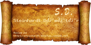 Steinhardt Dömötör névjegykártya